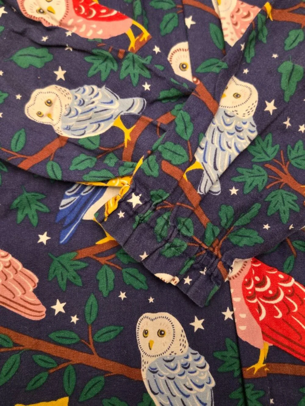 Mini Boden Owl Dress - Size 7-8 - Girls Dress / Tunic with Pockets - Yellow Navy